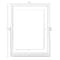 Fabulaxe Modern Metal Floating Tabletop Photo Picture Frame with Glass Cover and Easel Stand, Black 5 x 7 QI004066.BK.L - alternate 2